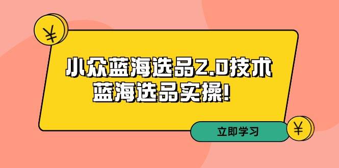 蓝海战略升级！拼多多第33期选品培训，用2.0技术打造爆款产品！-聚财技资源库