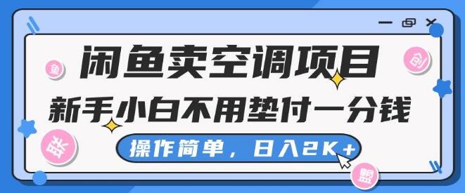 闲鱼空调销售项目，新手0投入，操作简易，日入2K+-聚财技资源库