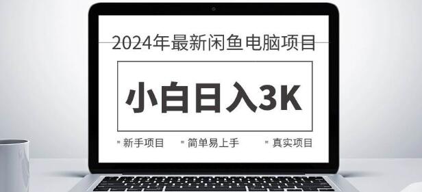 2024年闲鱼卖电脑新项目，新手小白日入3K+，超实用教学-聚财技资源库