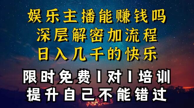 娱乐主播变现攻略，个位数直播间如何一晚实现纯利破万-聚财技资源库