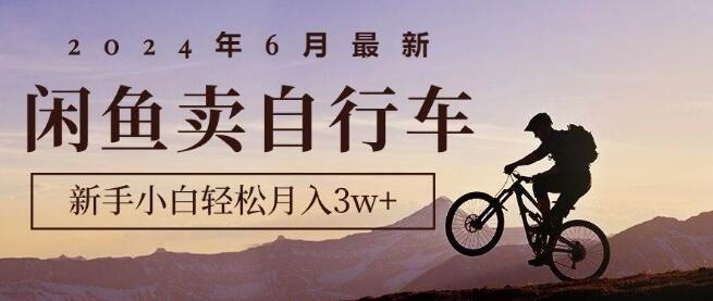 2024年6月新机遇，闲鱼卖自行车，新手也能月入3w+-聚财技资源库