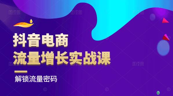 抖音电商流量增长实战训练营，解锁流量密码，提升销售业绩-聚财技资源库