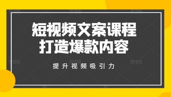 短视频文案实战指南，打造爆款内容，提升视频吸引力-聚财技资源库