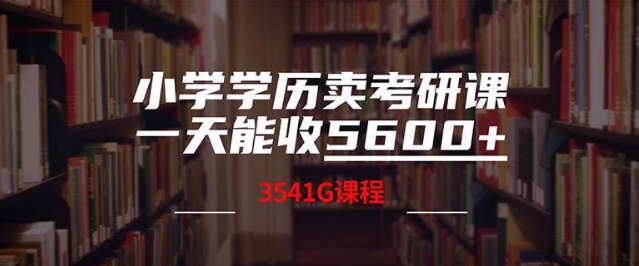 零基础轻松操作，小学学历也能成功推广考研课程，日入5600实战策略！-聚财技资源库